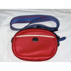 Coach Camera Bag in Colorblock Pebbled Leather